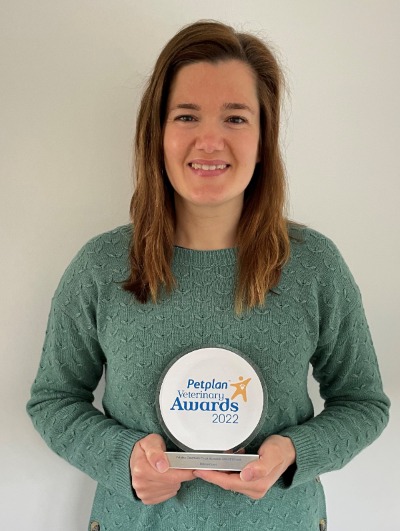 Debbie Guest with her award