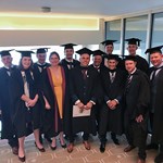 RVC Diploma in Equine Locomotor Research students in their graduation robes